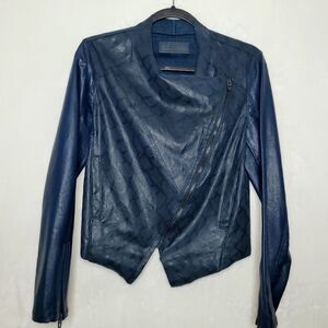 Blank NYC Sharona Snake Print Jacket Size Small